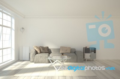 3d Rendering Interior Scene Stock Image