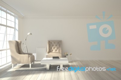 3d Rendering Interior Scene Stock Image