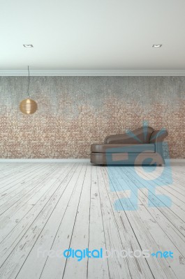 3d Rendering Interior Scene Stock Image