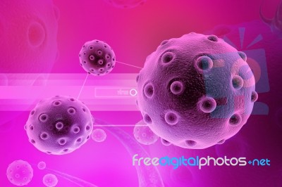 3d Rendering Of A Virus Stock Image