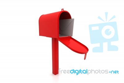 3d Rendering Of Mail Box Stock Image