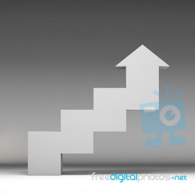 3d Rendering Of Stairway Stock Image