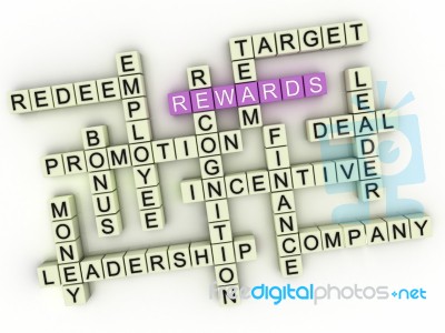 3d Rewards. Business Concept Illustration Stock Image