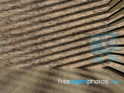 3d Shadow Effect On Wall & Floor Stock Photo