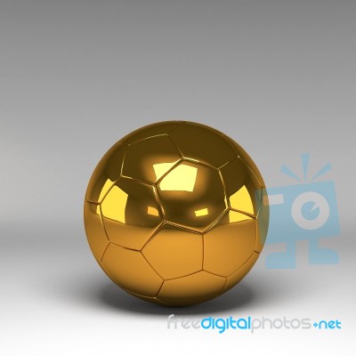 3d Soccer Ball Isolated White Background Stock Image