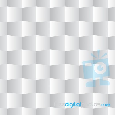 3d Square Seamless Pattern White Stock Image