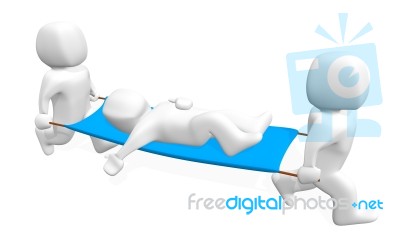 3d Stretcher Stock Image