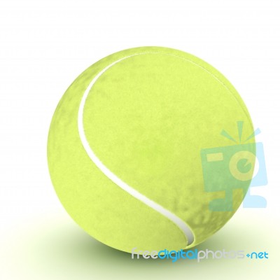 3d Tennisball Isolated On Background Stock Image