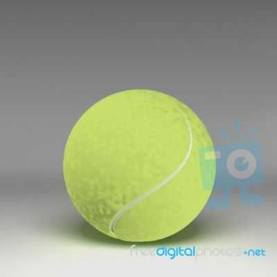 3d Tennisball Isolated On Background Stock Image