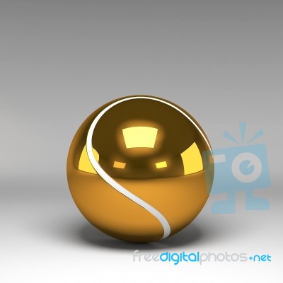 3d Tennisball Isolated On Background Stock Image