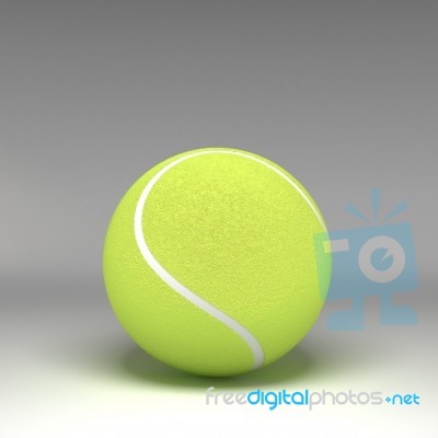 3d Tennisball Isolated On Background Stock Image