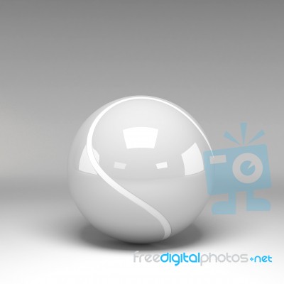 3d Tennisball Isolated On Background Stock Image