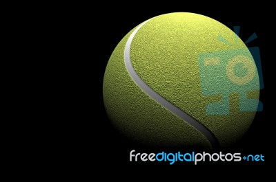 3d Tennisball Isolated On Background Stock Image