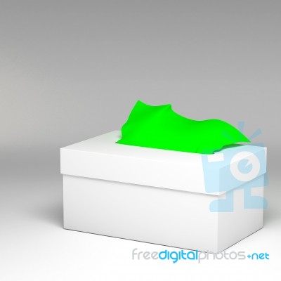 3d Tiissue Box Isolated Stock Image