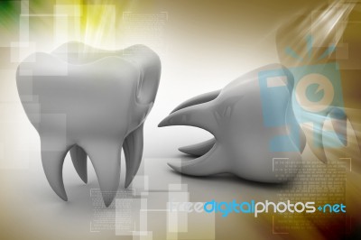 3d Tooth Stock Image