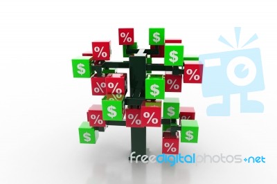 3d Tree  Stock Image