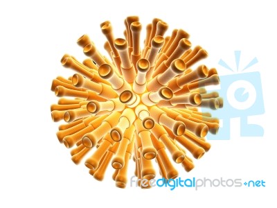 3d Virus Stock Image