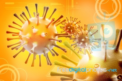 3d Virus Stock Image