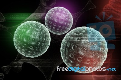 3d  Virus Stock Image