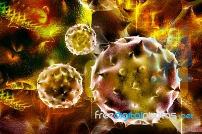 3d Virus Stock Image