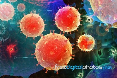 3d Virus Stock Image