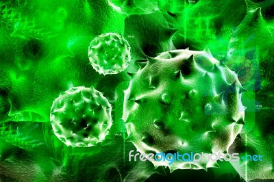 3d Virus Stock Image