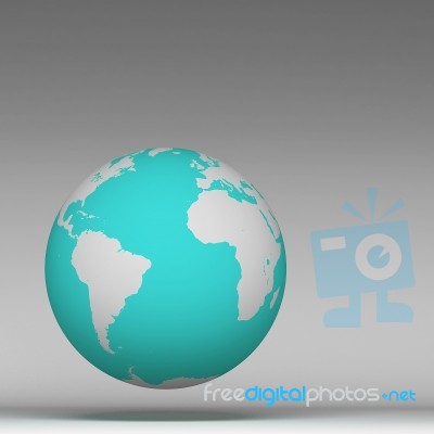 3d World Global Stock Image