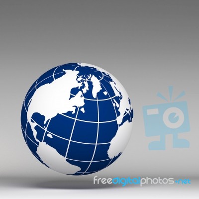 3d World Global Stock Image