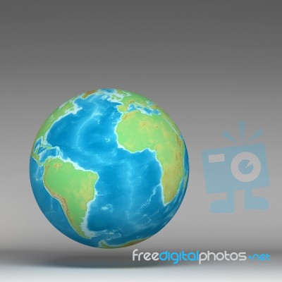 3d World Global Stock Image