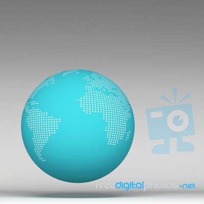 3d World Global Stock Image