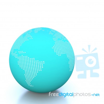 3d World Global Stock Image