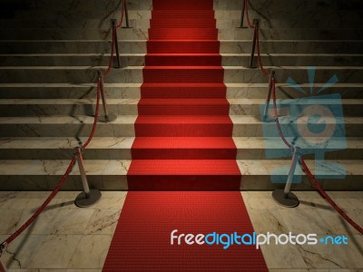 3ds Red Carpet Stock Image