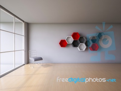 3ds Render Interior Stock Image