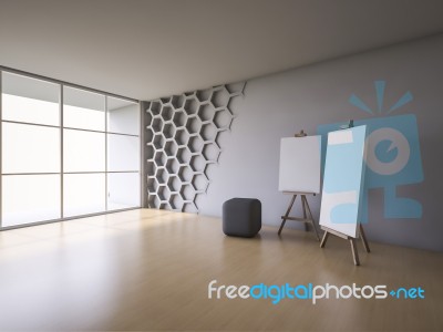 3ds Render Interior Stock Image