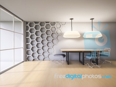 3ds Render Interior Stock Image