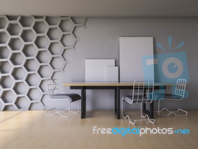 3ds Render Interior Stock Image