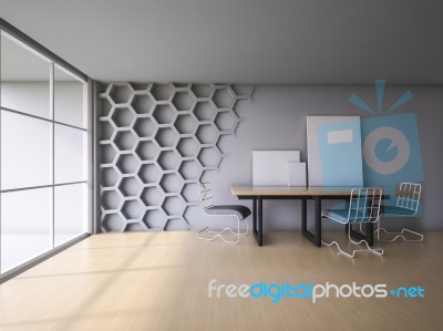 3ds Render Interior Stock Image