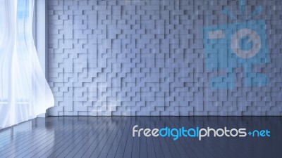 3ds Rendered Image Of Seaside Room Stock Photo