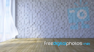 3ds Rendered Image Of Seaside Room Stock Photo