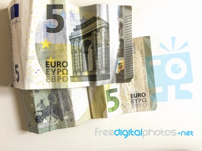 5 Euro Banknote Stock Photo