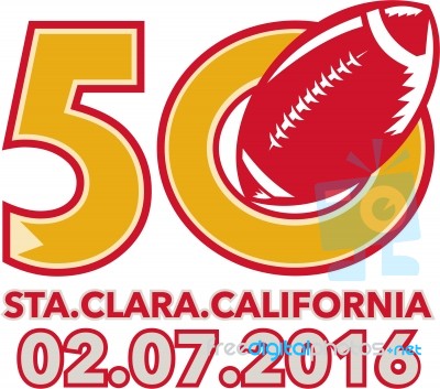 50 Pro Football Championship Santa Clara Stock Image