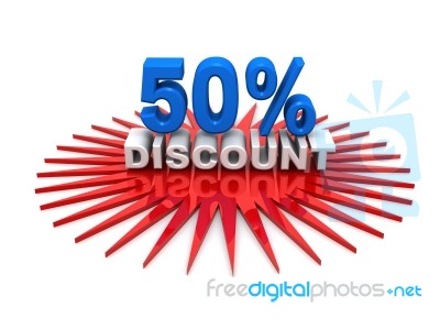 50%discount Stock Image