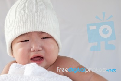 A Cute Little Baby Stock Photo