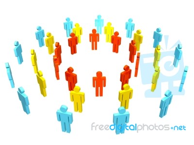 A Group Of People Stock Image