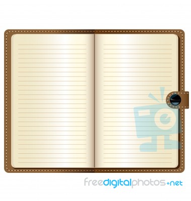 A Leather Notebook Stock Image