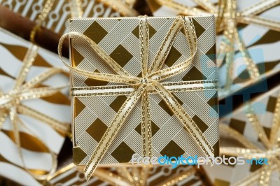 A Pile Of Christmas Gifts Stock Photo