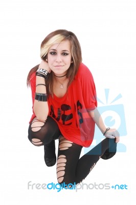 A Punk Girl Stock Photo