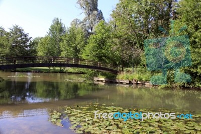 A River And Bridge Stock Photo