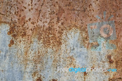 A Rusty Corrugated Iron Metal Texture Stock Photo