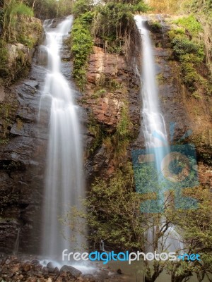 A Steep Waterfall Stock Photo